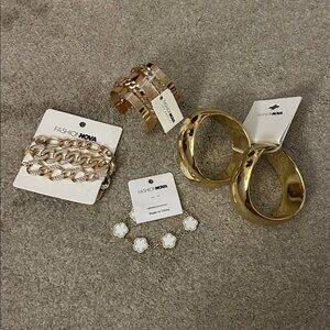 Fashion Nova Gold Bracelet Bundle